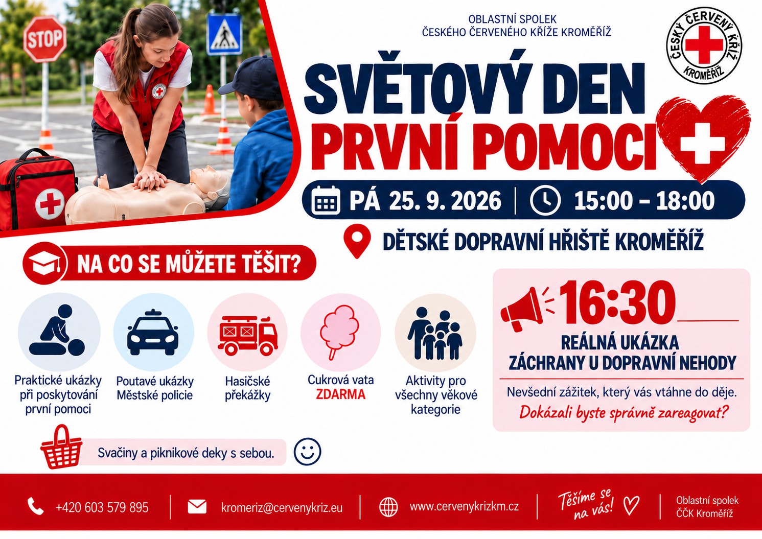 Světový den PRVNÍ POMOCI v Kroměříži