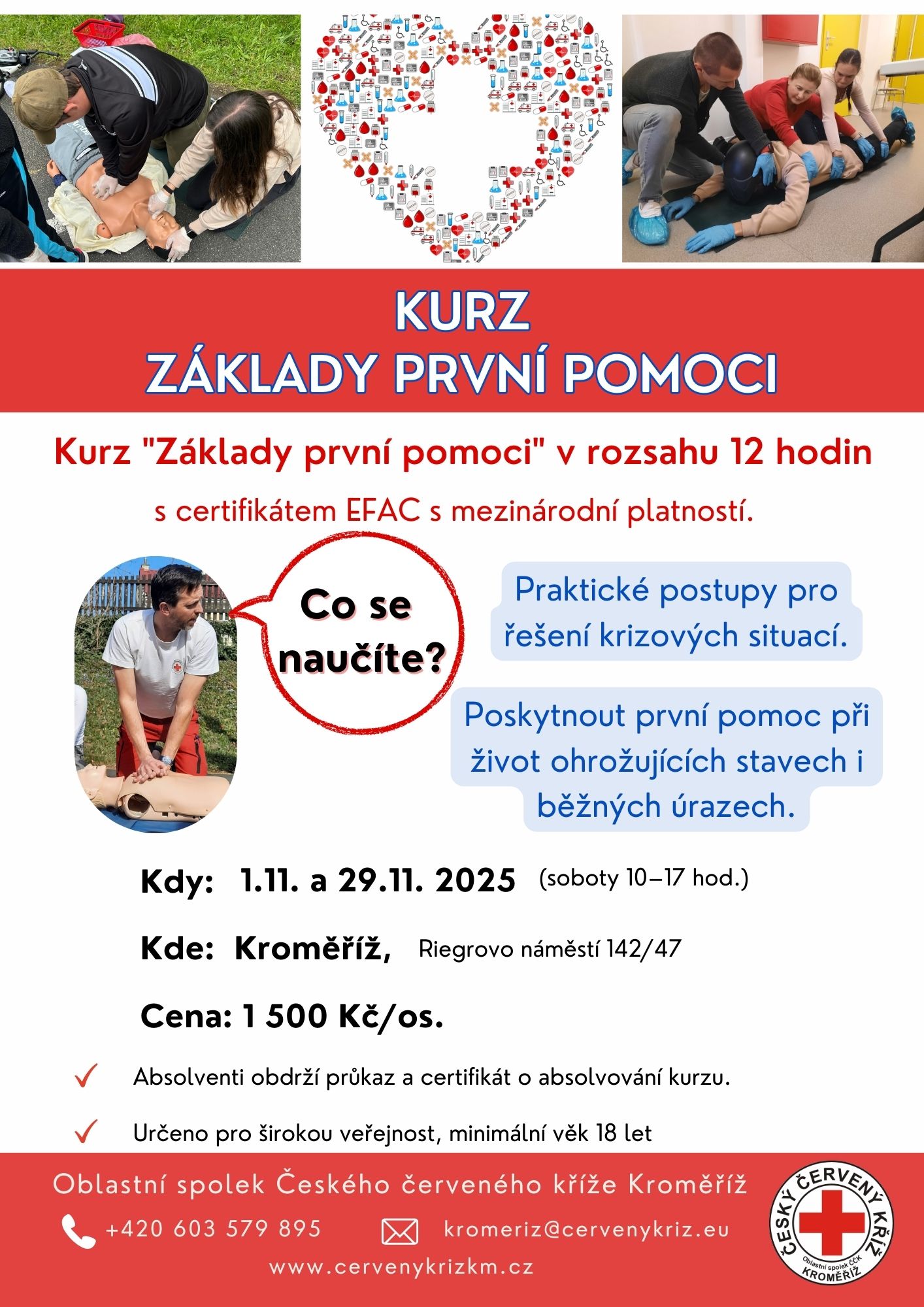 Základy první pomoci - podzim 2025 fotografie