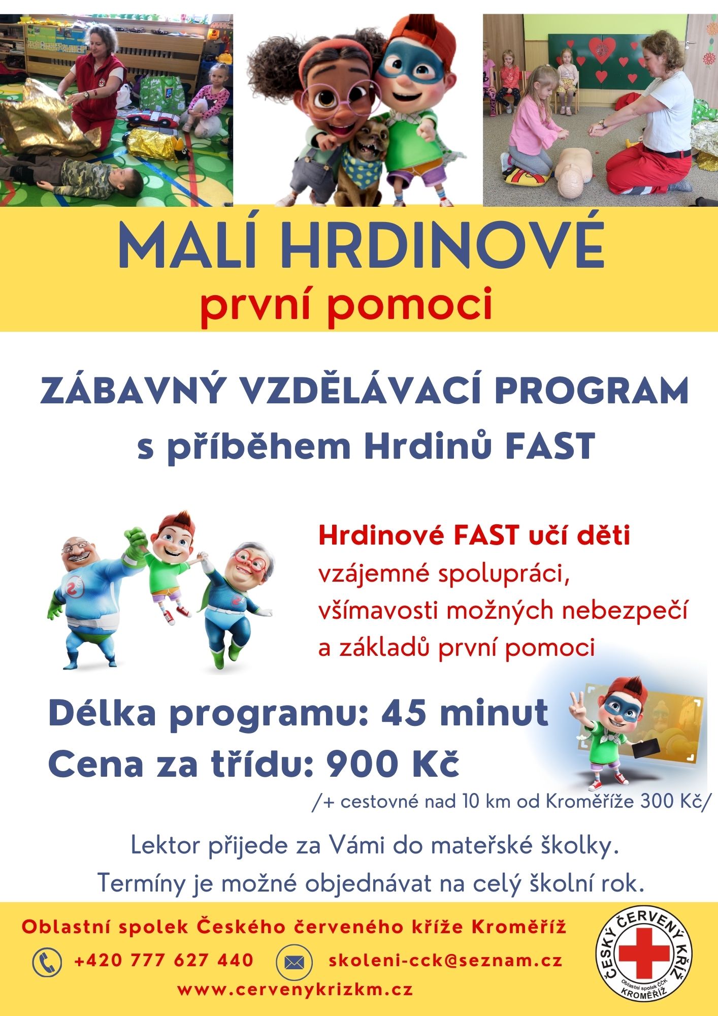 Programy PRVNÍ POMOCI  pro MŠ, ZŠ a SŠ