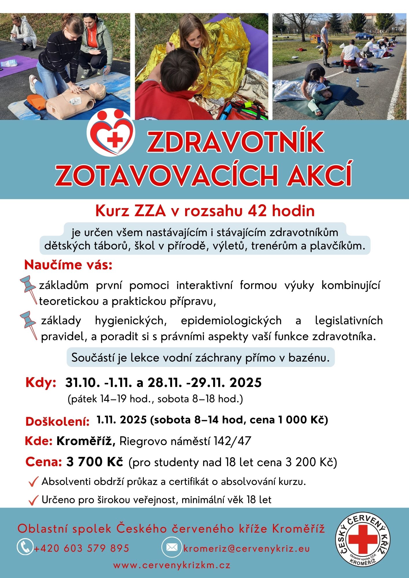 Zdravotník zotavovacích akcí  - podzim 2025 fotografie